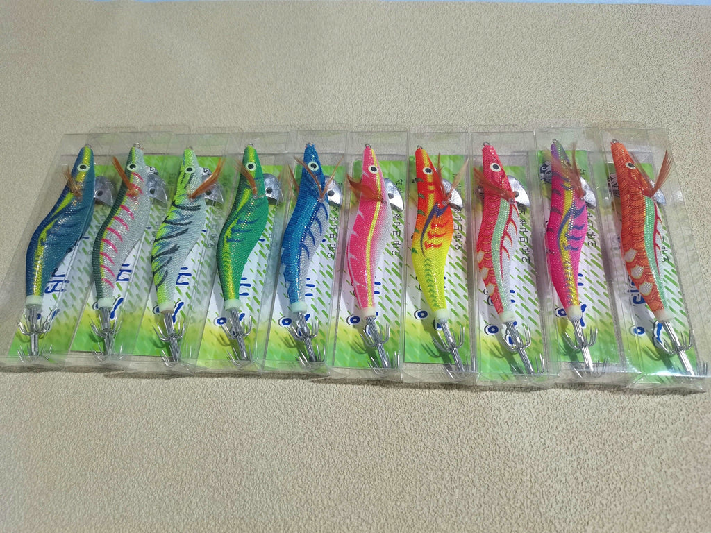Glow Shrimp Squid Jig with Rattle, 12.5–20 g (0.4–0.7 oz) – product photo