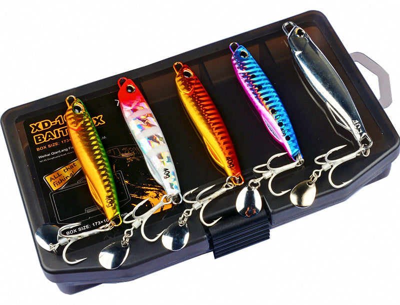 VIB Metal Jig Set with Spinner Blade, 5 Colors, 10–40 g – product photo