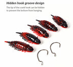 Caterpillar Soft Bait Set, 9 cm 15 g (0.5 oz), 5 Pack + Hooks – product photo