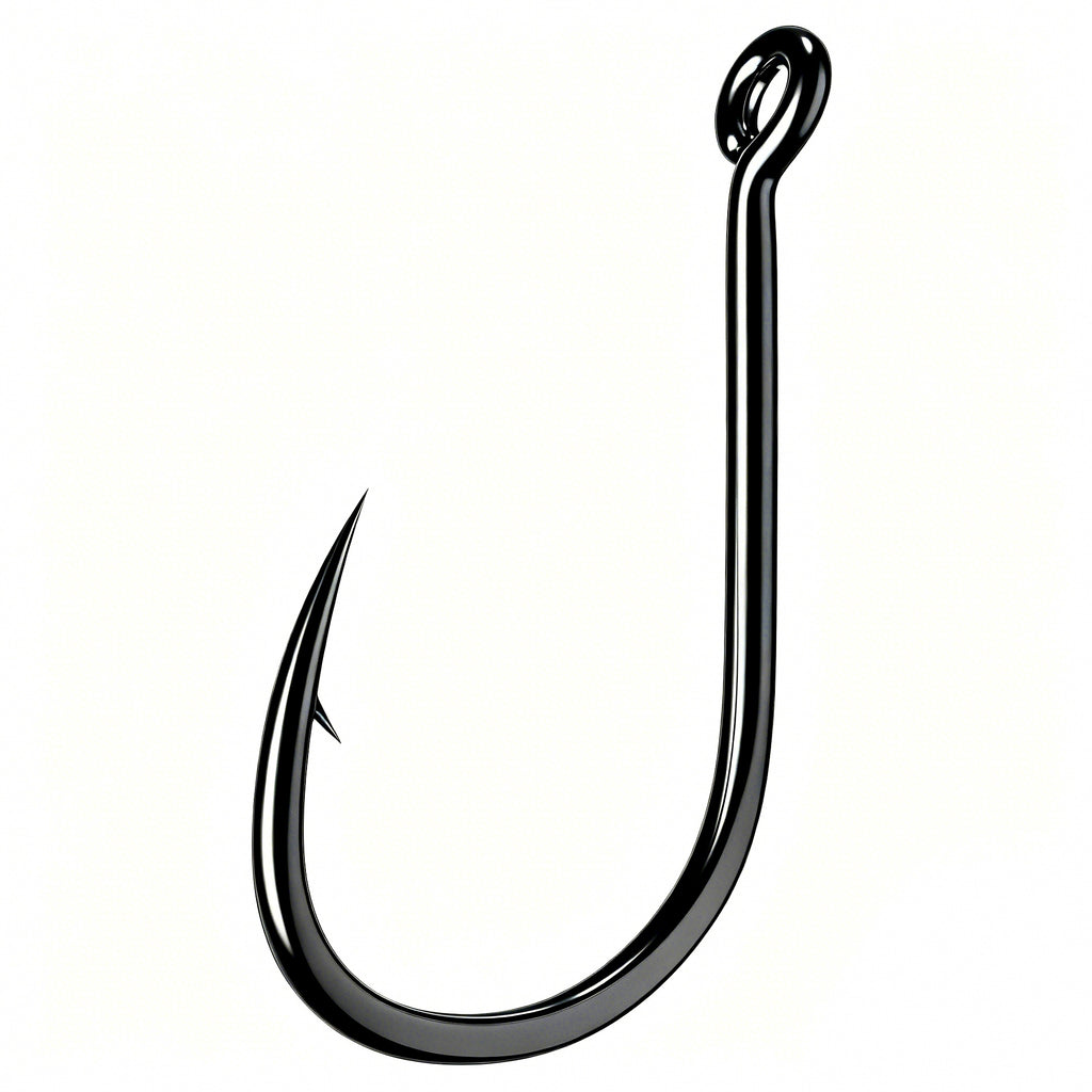 Iseni Barbed Fishing Hooks, Black, Boxed Pack, Sizes 3-14