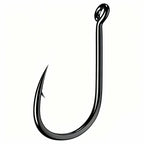 Iseni Barbed Fishing Hooks, Black, Boxed Pack, Sizes 3-14