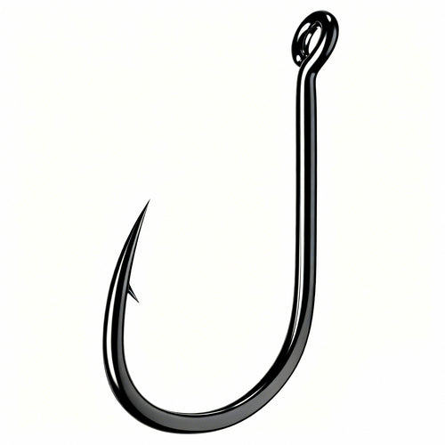 Iseni Barbed Fishing Hooks, Black, Boxed Pack, Sizes 3-14