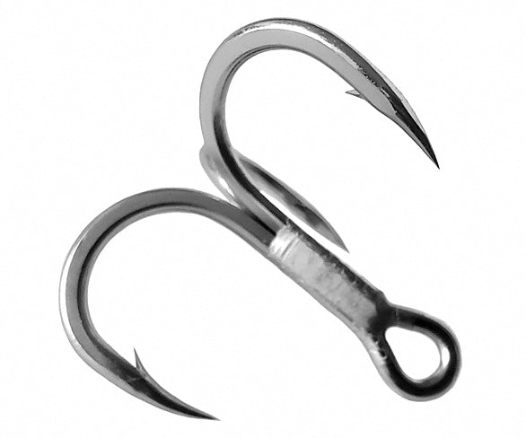 4X Treble Hooks for Saltwater Jigs, Sizes 8 to 2/0 – product photo