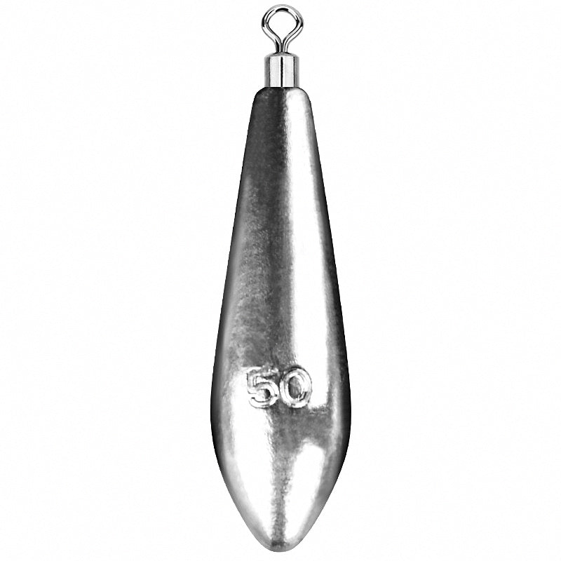 Teardrop Sinkers with Eyelet, 0.35–3.5 oz (10–100 g)