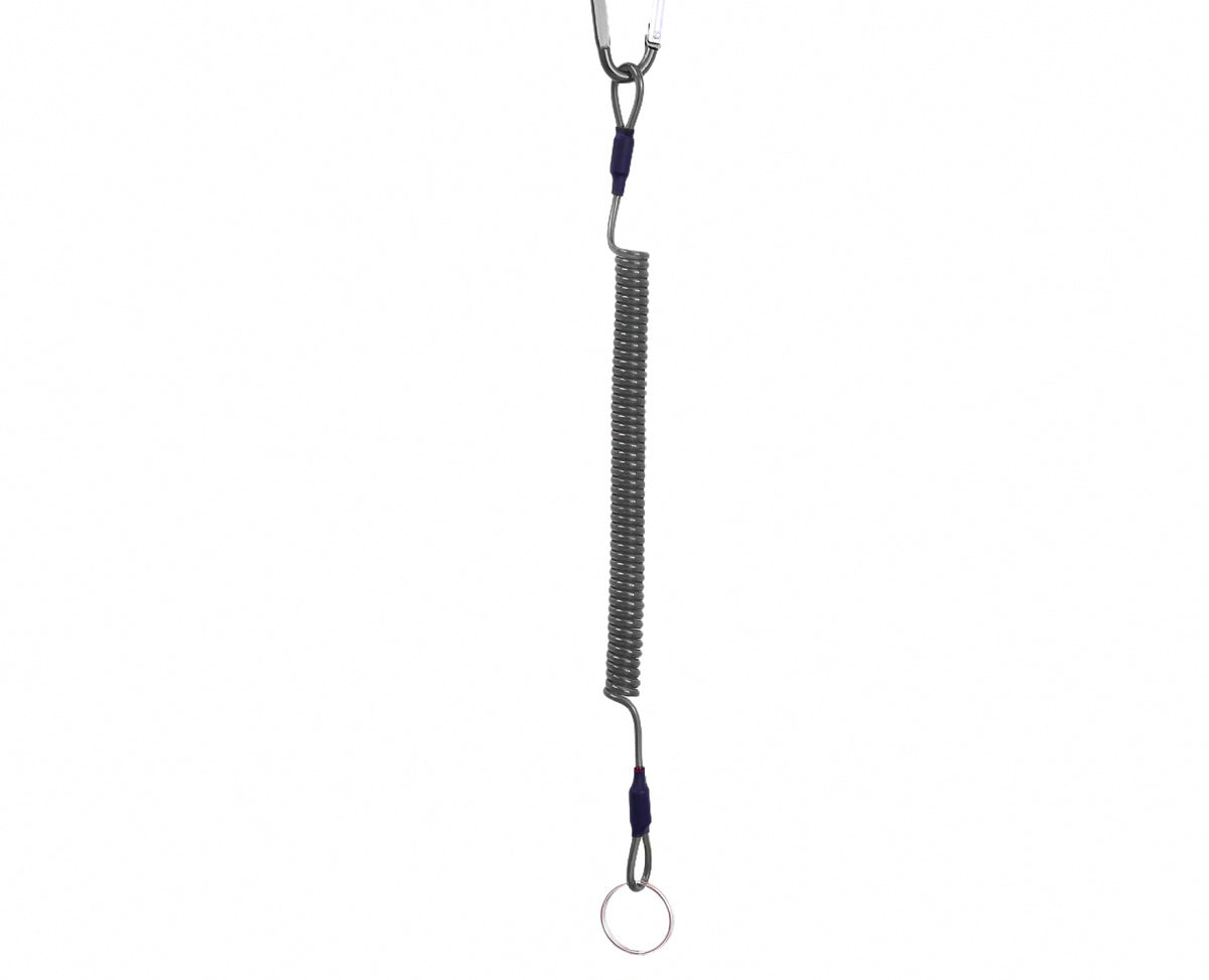 Coiled Plier Lanyard with Carabiner, 1–3 m (3.3–9.8 ft) – product photo