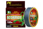 Gray Braided PE Fishing Line, 100 m (109 yd), 4 or 8 Strand – product photo