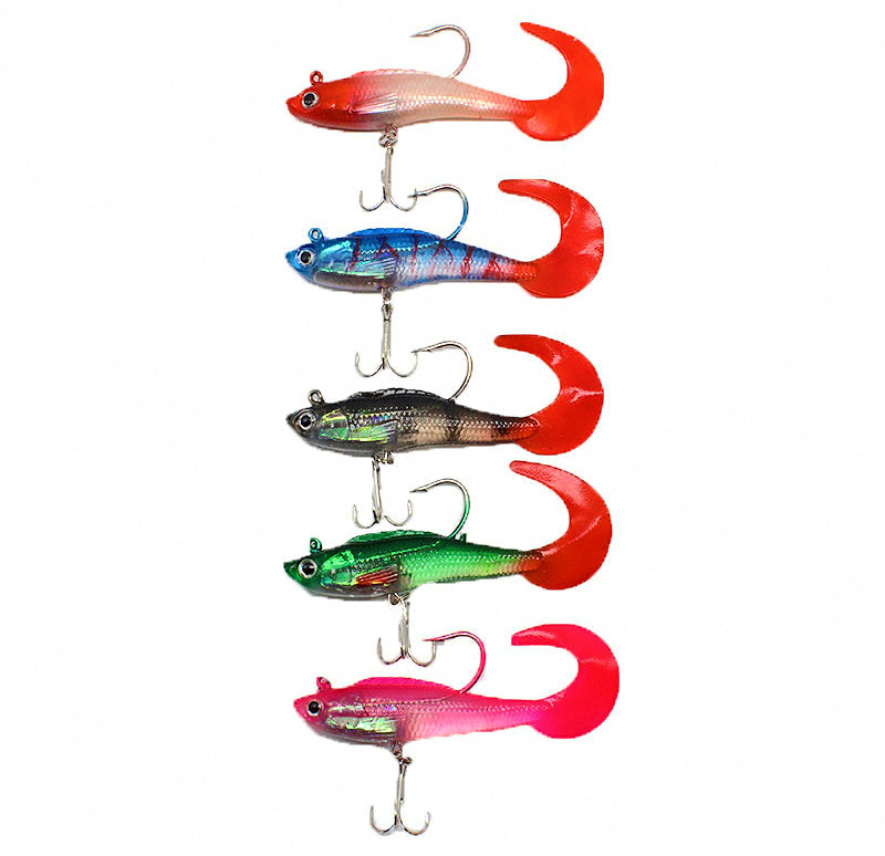 Curly Tail Soft Bait with Lead Head, 9 g and 16 g – product photo