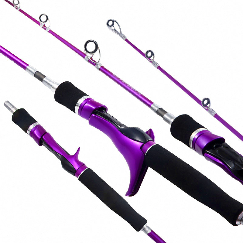 Slow Pitch Jigging Rod, Solid Fiberglass Boat Rod, 2-Piece – product photo