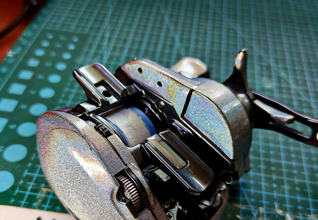 Baitcasting Reel Protective Color Film Sticker Set – product photo