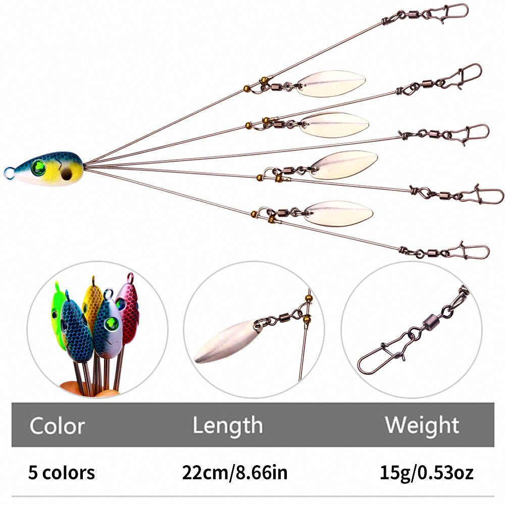Alabama Umbrella Rig Swimbait, 18 cm (7.1 in) & 22 cm (8.7 in) – product photo
