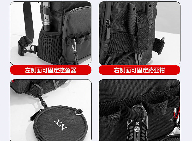Lure Fishing Insulated Cooler Backpack with Rod Holder – product photo