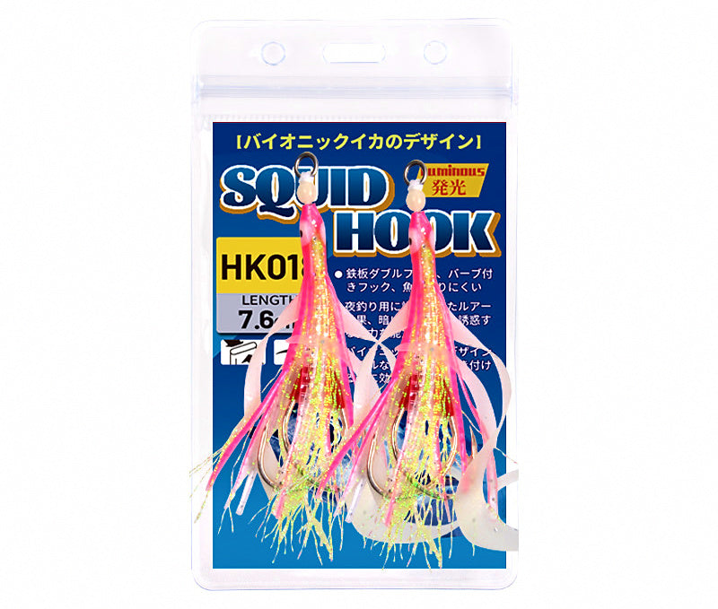 Glow Squid Assist Hooks for Slow Pitch Jigs, Size 2/0 – product photo