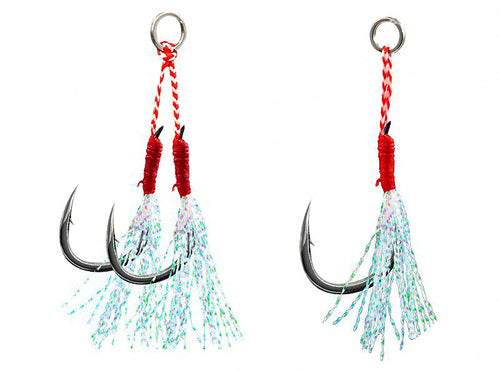 Metal Jig Single & Double Hooks, Sizes 10–16 (20/25 pcs) – product photo