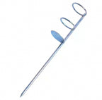 Double Ring Rod Holder, Ground Spike Rod Stand