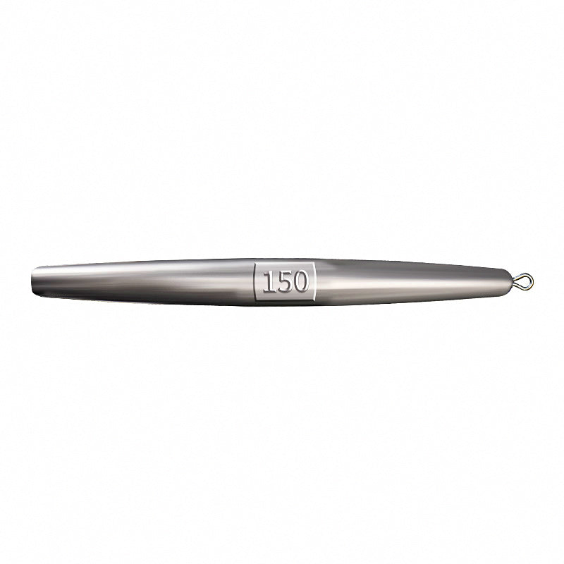 Pencil Sinker with Eye, 1.4–5.3 oz (40–150 g), 5 or 10 Pack