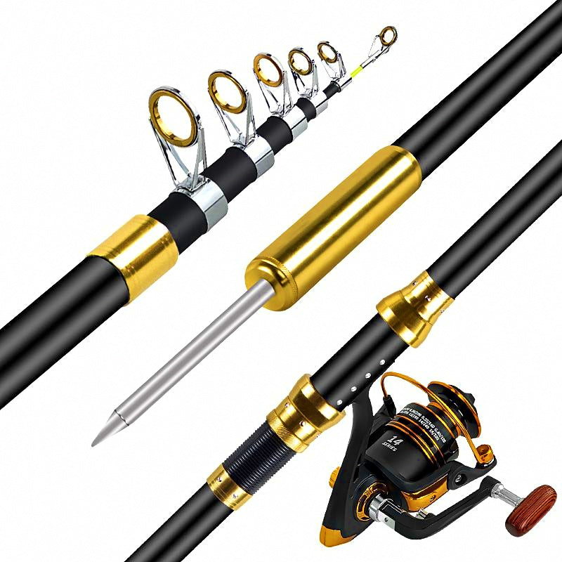 Extra-Hard Fiberglass Casting Rod, 1.8–3.6 m (5.9–11.8 ft)