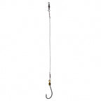 Pre-Tied Wire Snelled Single Hooks, 10 Pack