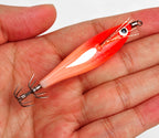 UV Glow Squid Jig, Wood Shrimp Style, 6 g (0.2 oz), 8 cm – product photo