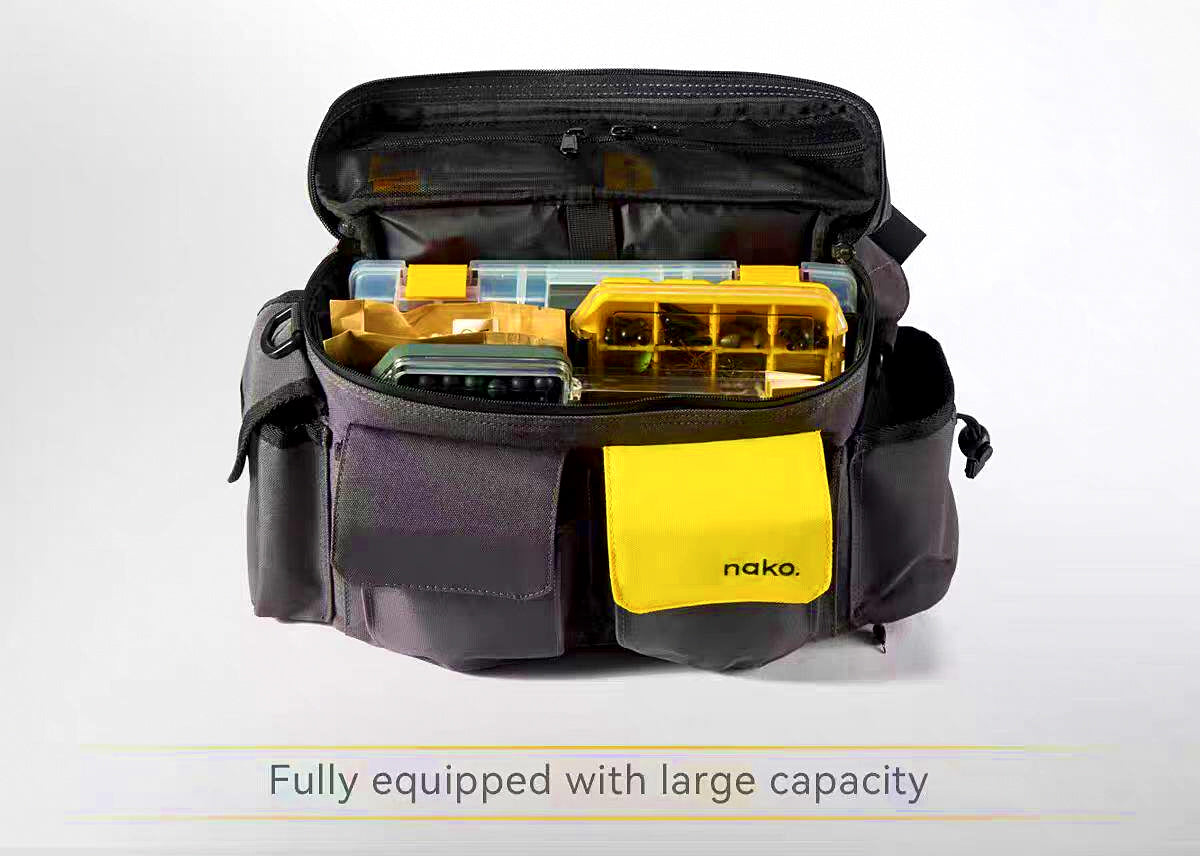 Adjustable Fishing Waist Bag, Tackle Storage Pack – product photo