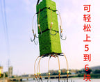 Hand-Tied 8-Hook Explosion Hook Rigs, Silver & Bighead Carp – product photo