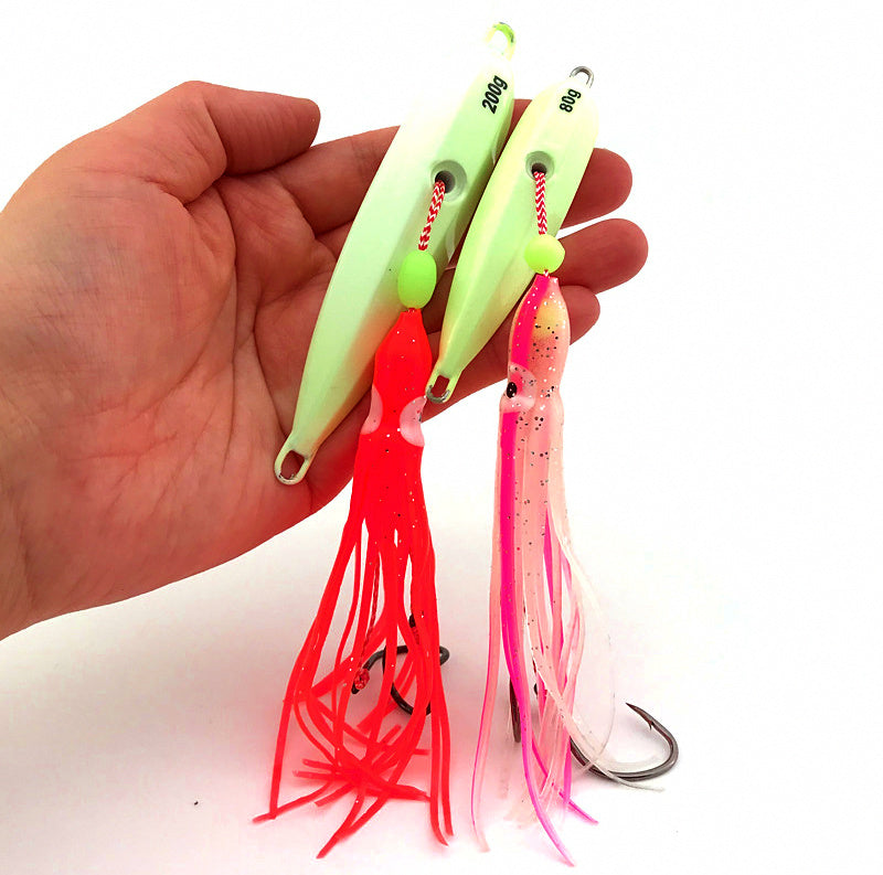 Inchiku Jig with Squid Hooks, 40–200 g (1.4–7.1 oz) – product photo