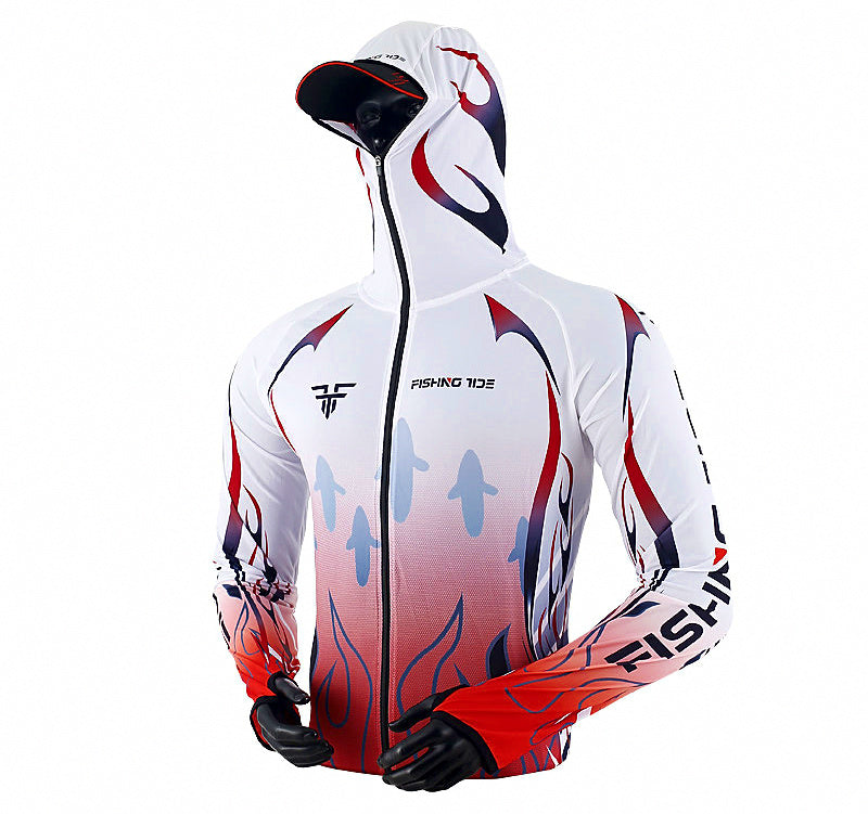 Long Sleeve Sun Protection Fishing Shirt, Quick-Dry, Unisex – product photo