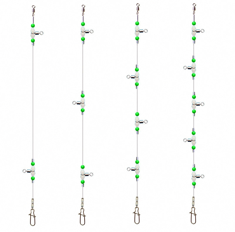Glow Gourd Rig for Boat Bottom Fishing, Anti-Tangle