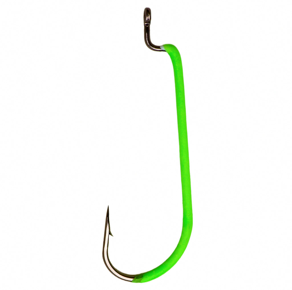 Glow Long Shank Bent Hooks, 10-Pack, Sizes 3 to 3/0