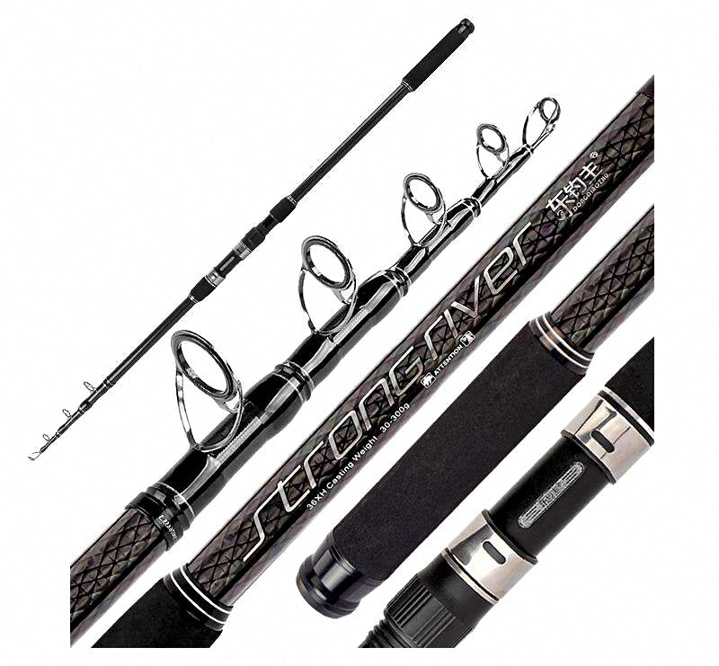 Surf Casting Rod, 4-Piece Carbon, 2.7–4.5 m (8.9–14.8 ft) – product photo