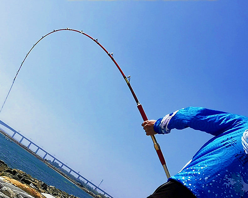 Solid Fiberglass Boat Rod, Electric Reel, 1.35–2.7 m (4.4–8.9 ft) – product photo