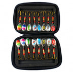 16-Piece Spinner & Spoon Lure Kit with Carry Bag