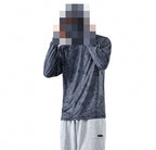 UPF 50+ Hooded Fishing Sun Shirt with Face Cover – product photo
