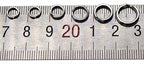 304 Stainless Double Split Rings, 10,000 pc Bulk Pack – product photo