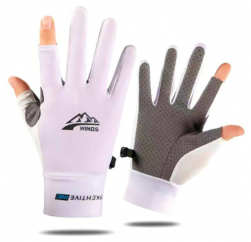UV Sun Protection Fishing Gloves, Touchscreen, Fingerless or Full – product photo