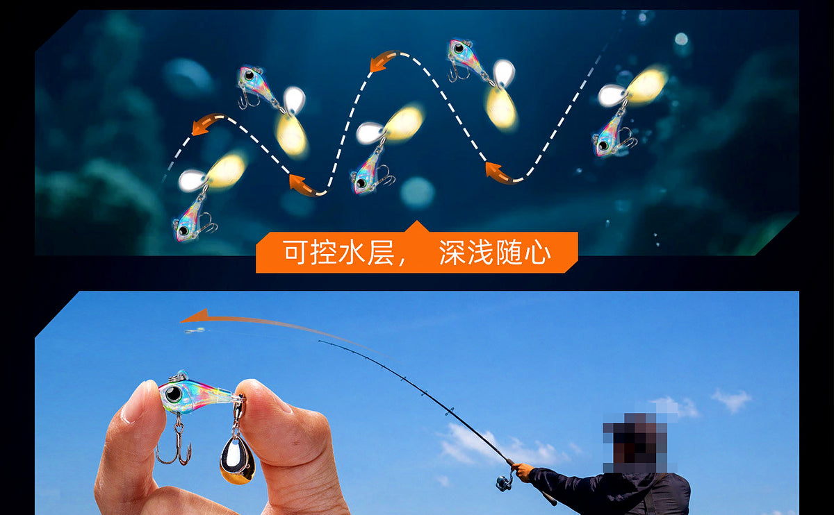VIB Lipless Crankbait 4-Pack, 4.8–7 cm (1.9–2.8 in) – product photo
