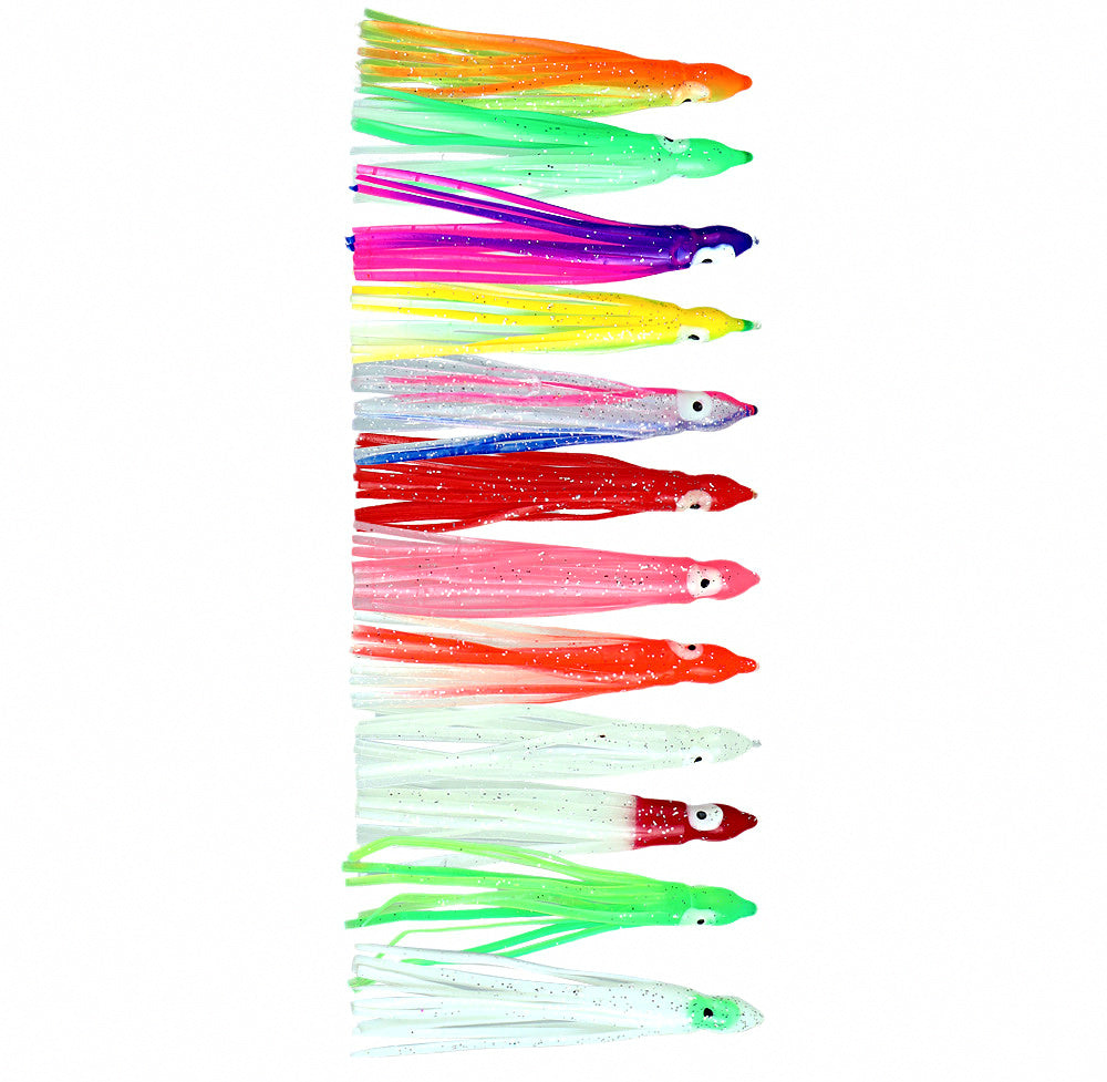 Glow Octopus Squid Lure, 5-Pack, 5–12 cm (2–4.7 in) – product photo