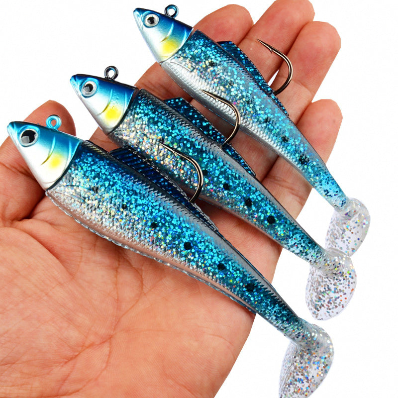 Jig Head Paddle Tail Soft Swimbait, 11-13.5 cm (4.3-5.3 in) – product photo
