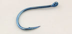 Blue Offset Barbed Eyed Hooks, Bulk Pack, Sizes 1–16 – product photo