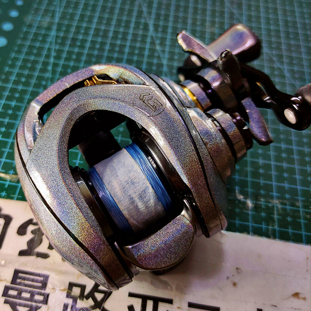 Pre-Cut Reel Body Protective Film Wrap, Baitcasting Reel Sticker – product photo