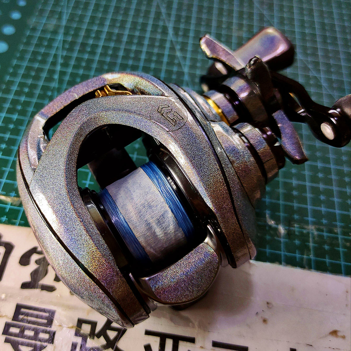 Pre-Cut Reel Body Protective Film Wrap, Baitcasting Reel Sticker – product photo