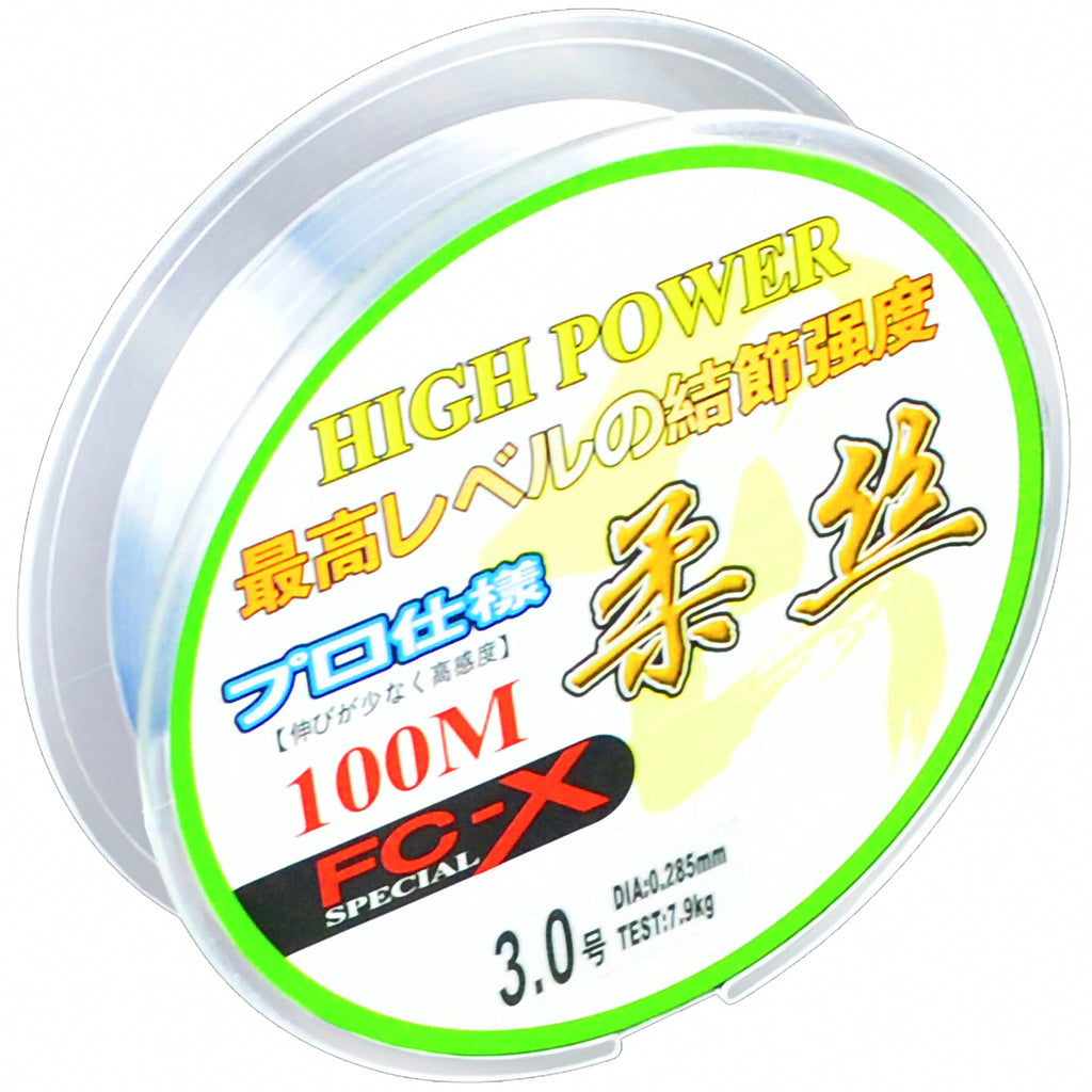 Nylon Fishing Line, 100 m (109 yd), Clear or Water Green – product photo