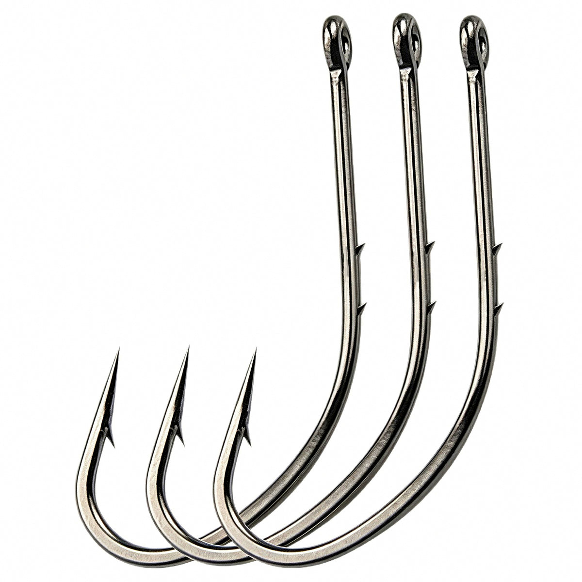 Barbed Baitholder Hooks with Eyelet, Size 6–28, Bulk Pack