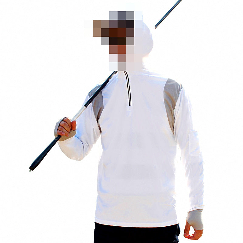 Quick-Dry Long Sleeve Fishing Sun Shirt Set, Striped
