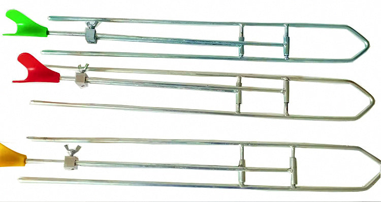 Stainless Steel Rod Holder Stand, Ground Spike or Clip-On – product photo