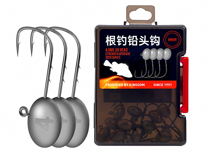 Jig Heads for Soft Baits, 1.5–6.5 g (0.05–0.23 oz), 15 pcs – product photo