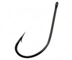 Black Ring Eye Long Shank Offset Hooks, Bulk Pack – product photo