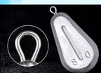 Heart Shaped Lead Sinker, Hanging Ring, 0.35–10.6 oz (10–300 g) – product photo