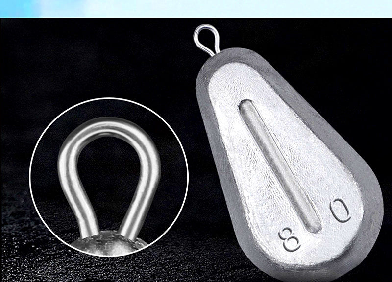 Heart Shaped Lead Sinker, Hanging Ring, 0.35–10.6 oz (10–300 g) – product photo