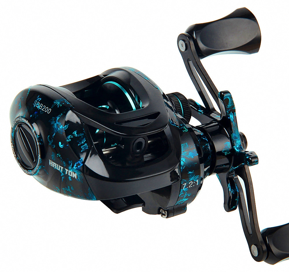 Round Baitcasting Reel 7.2:1, 4+1 Bearings, Metal Spool – product photo