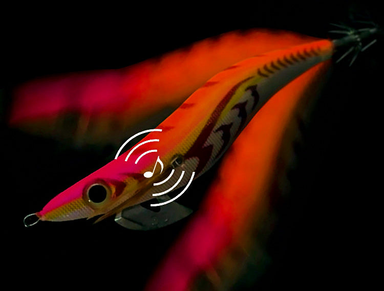 Egi Squid Jig, Size 3.5, 21 g (0.74 oz), Glow Rattle – product photo